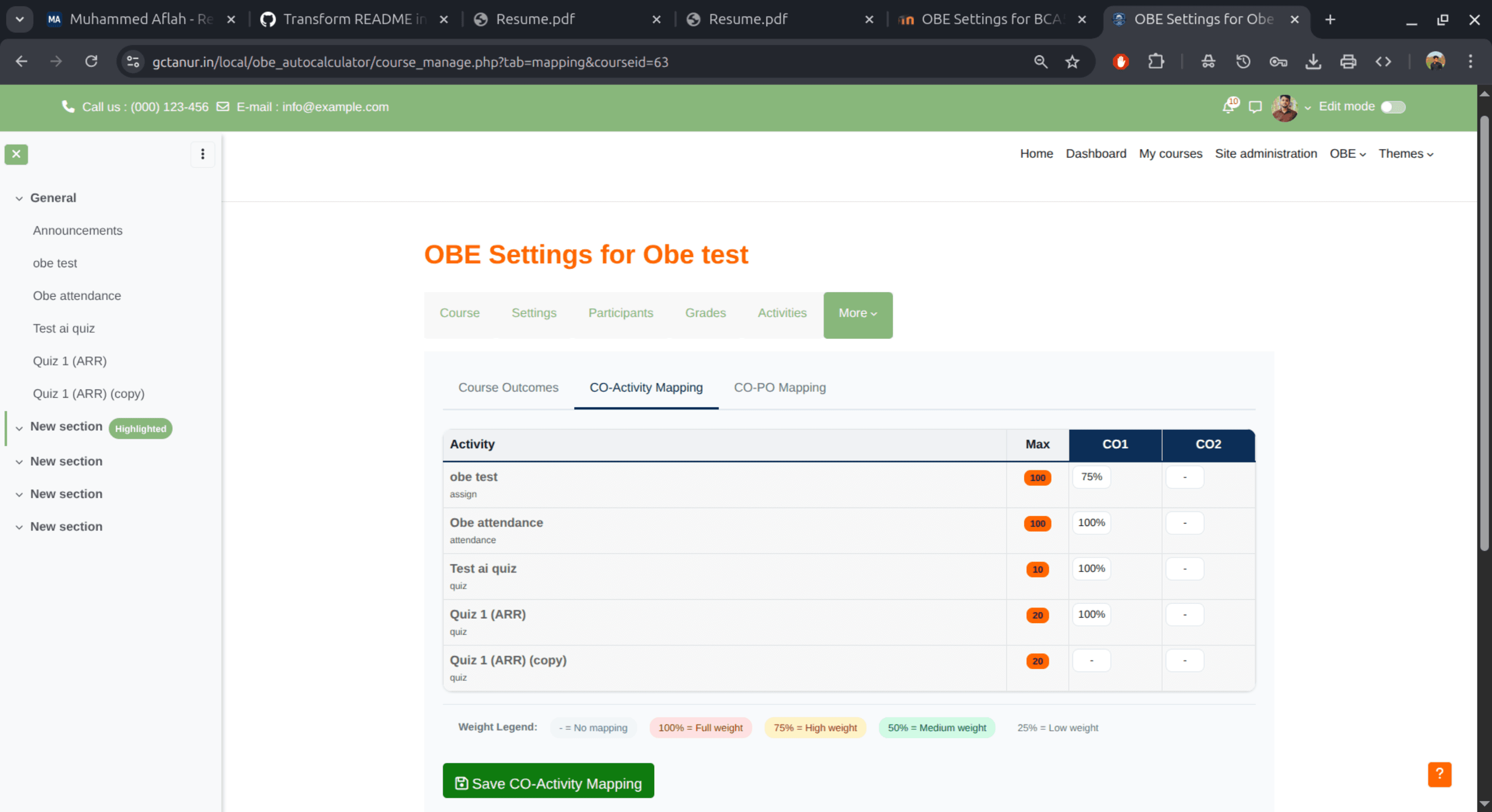 PO/PSO Configuration