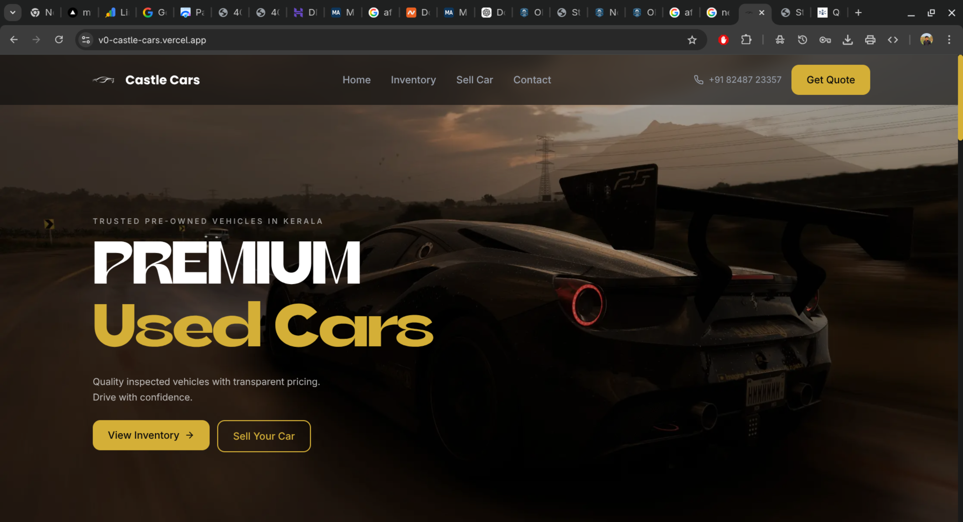 Castle Cars – Vehicle Reseller Platform